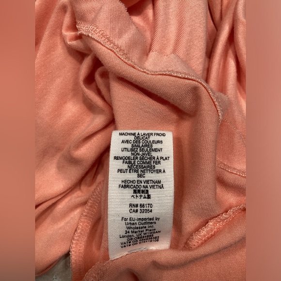 Free people orange boho tie front flowy tank top - Picture 6 of 8